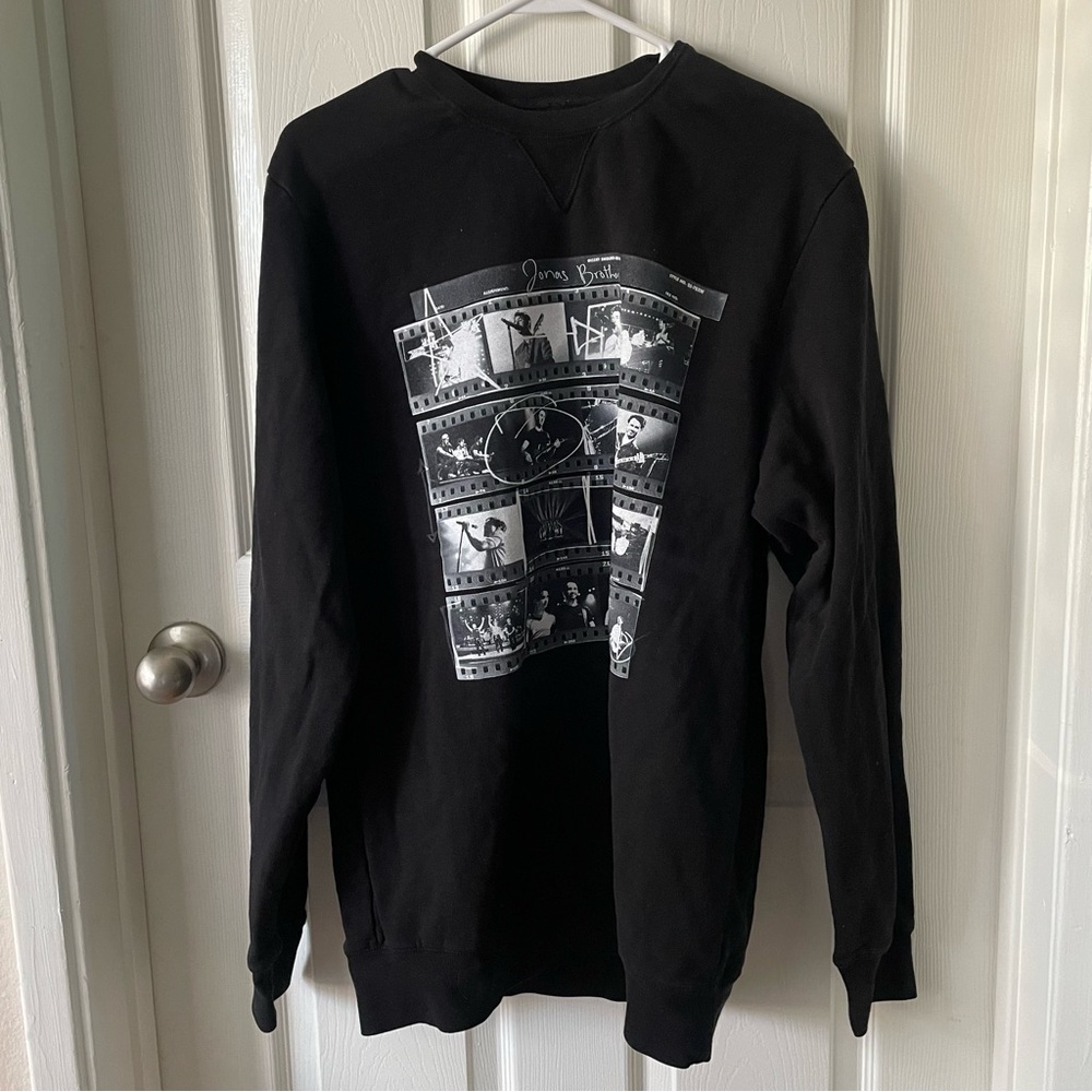 Jonas Brothers The Hoodie Five Albums, One Night Crewneck Sweatshirt